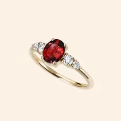 BAGUE OLVERA GRENAT