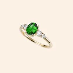 BAGUE OLVERA TSAVORITE