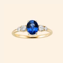 BAGUE OLVERA BLEU PROFOND