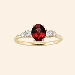 BAGUE OLVERA GRENAT