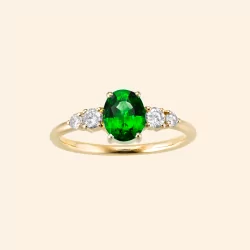 BAGUE OLVERA TSAVORITE
