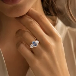 saphir bleu clair