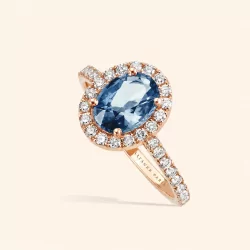 Yasmine Saphir Bleu Gris