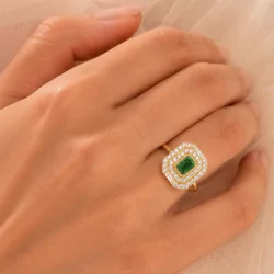 BAGUE RAPHAELLE SAPHIR VERT