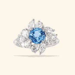 Agathe Saphir Bleu Clair