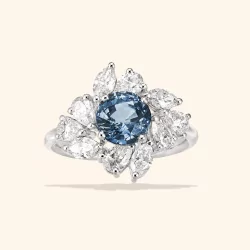 Agathe Saphir Bleu Gris