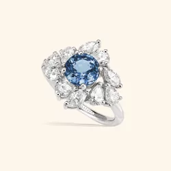 Agathe Saphir Bleu Gris