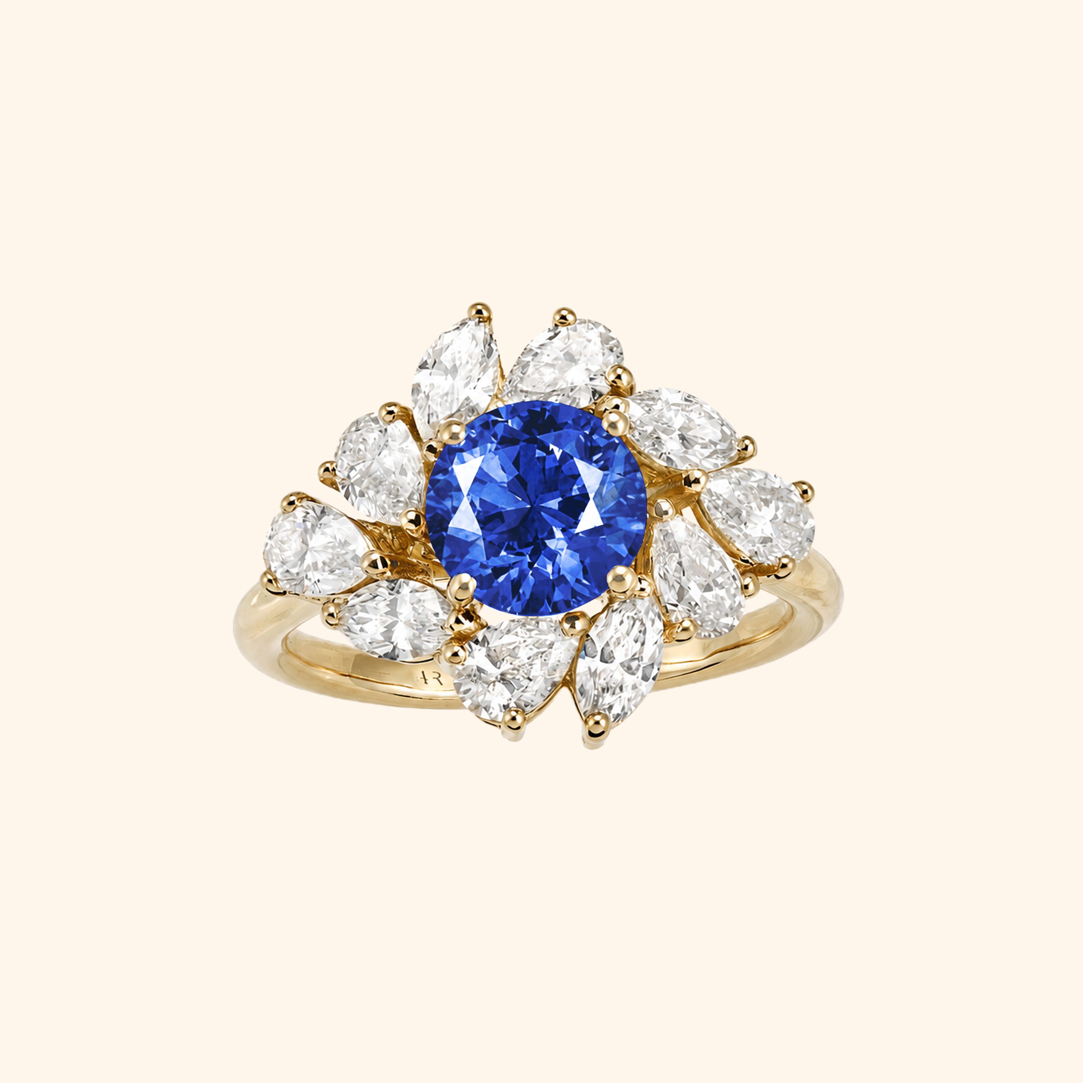 Agathe Petite Dark Blue Sapphire