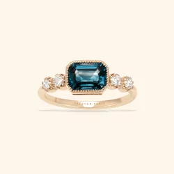 Antoinette Saphir Bleu Teal